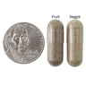 Natrol JuiceFestiv Daily Fruit & Veggie Capsules Size Comparison