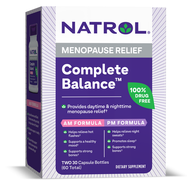 Natrol Complete Balance AM/PM Capsules Box