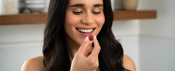 Eating vitamins and supplements
